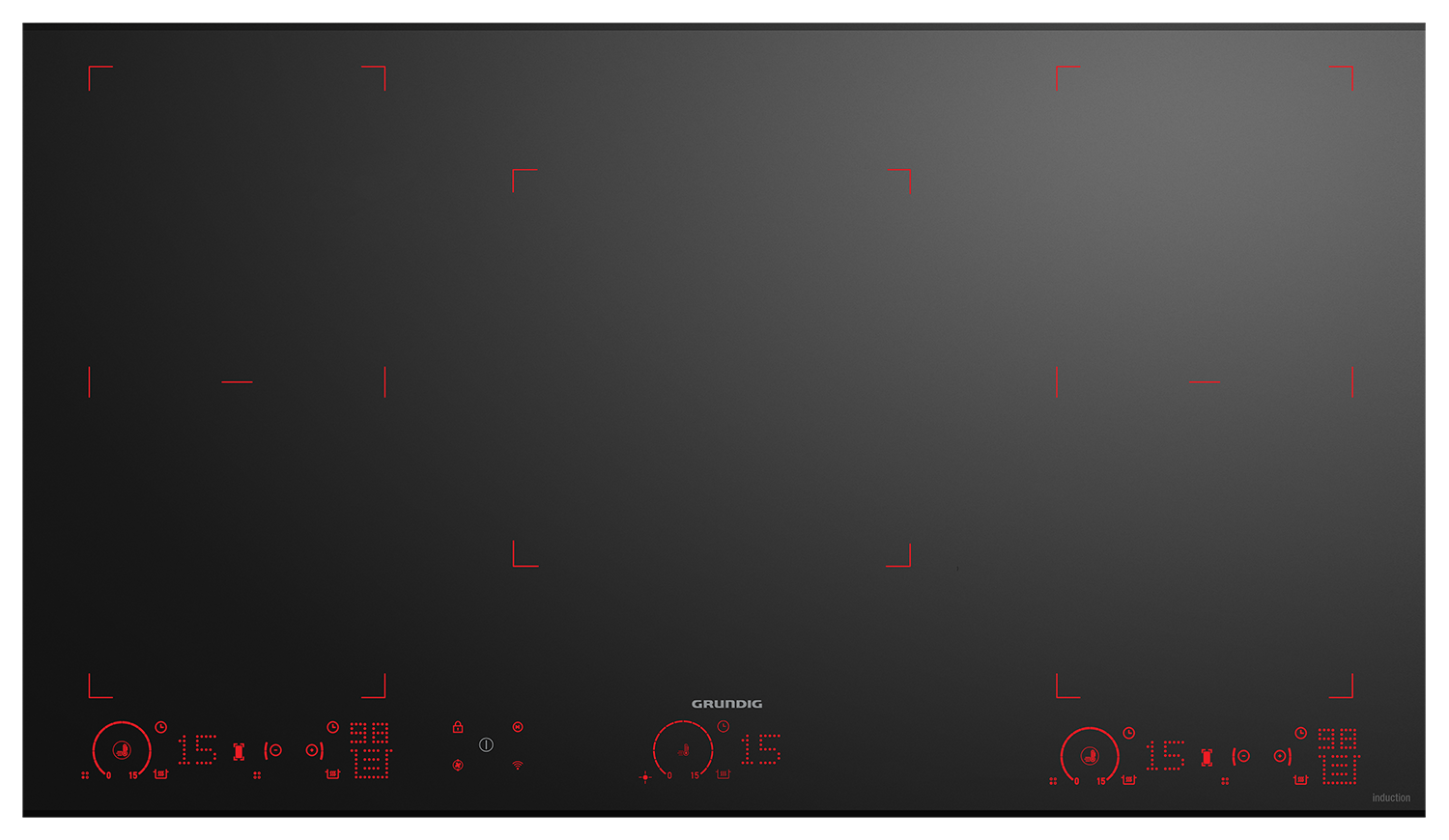 90cm Induction Hob With Flexi Zone GIEI938570HF Grundig UK